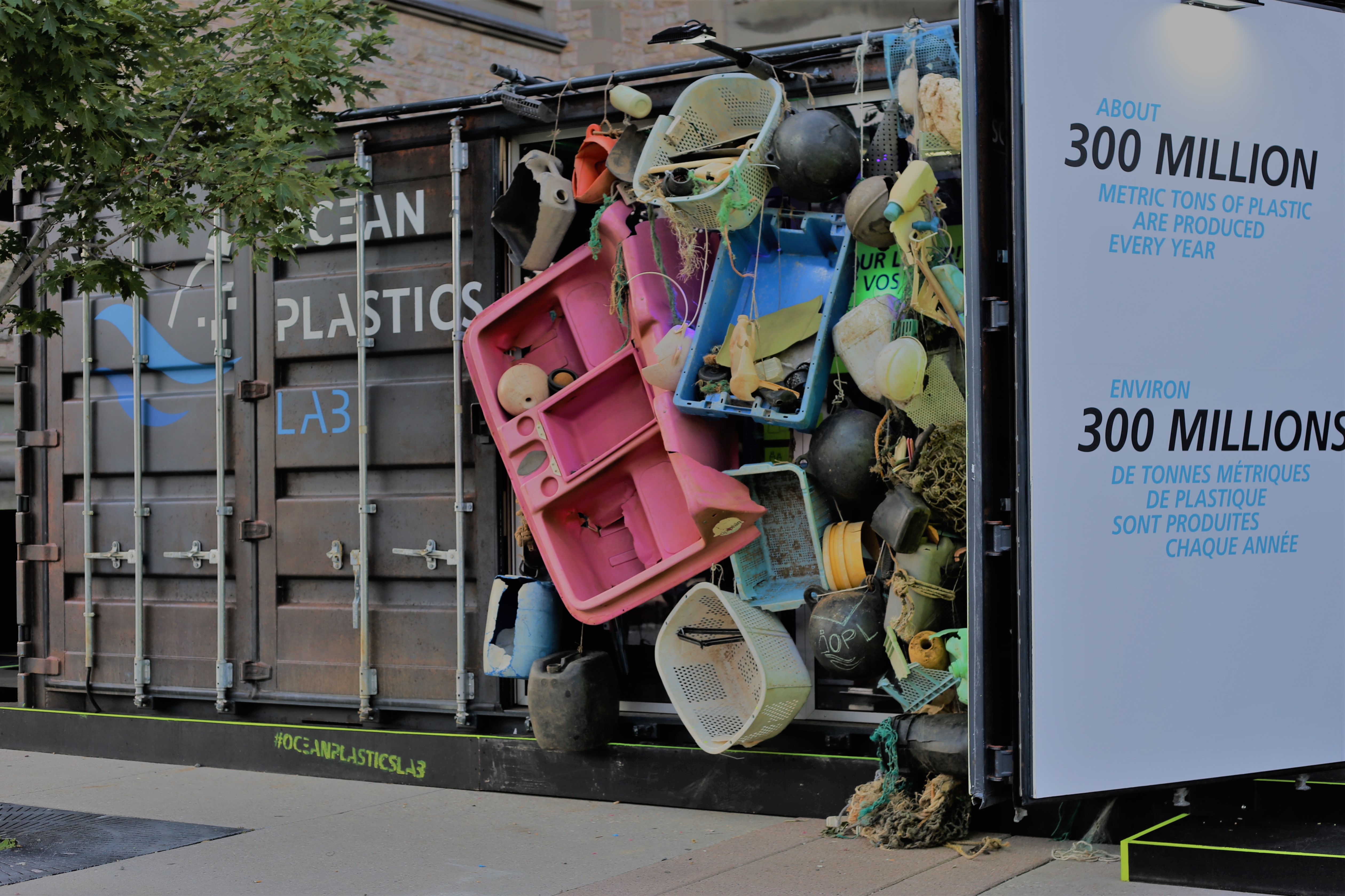 Ocean Plastics Lab exhibition in Ottawa