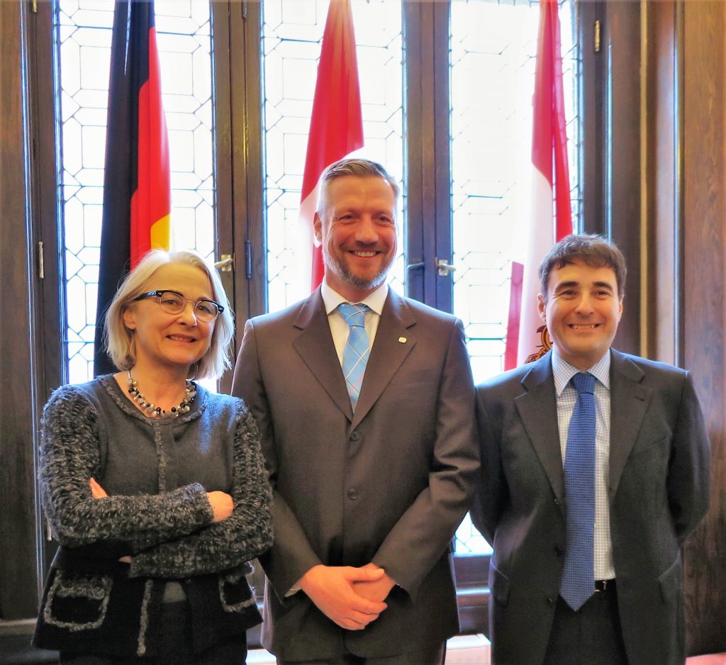 German Ambassador Sabine Sparwasser, SOS Canada President and CEO Thomas Bauer, and Austrian Ambassador Stefan Pehringer